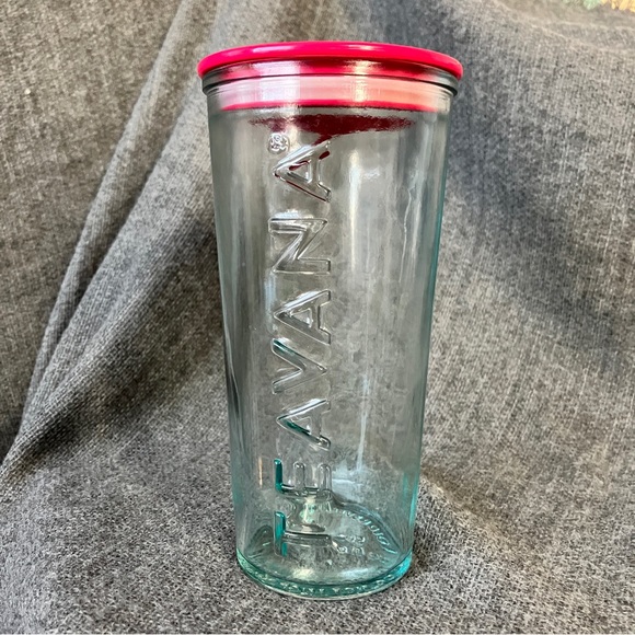 Teavana Dining Rare Teavana Recycled Glass Tumbler Cold Cup Made In